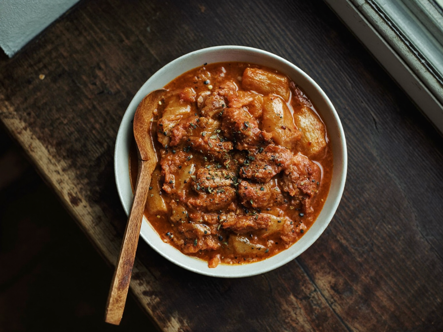 Borjúpörkölt (Hungarian Veal Paprika Stew)