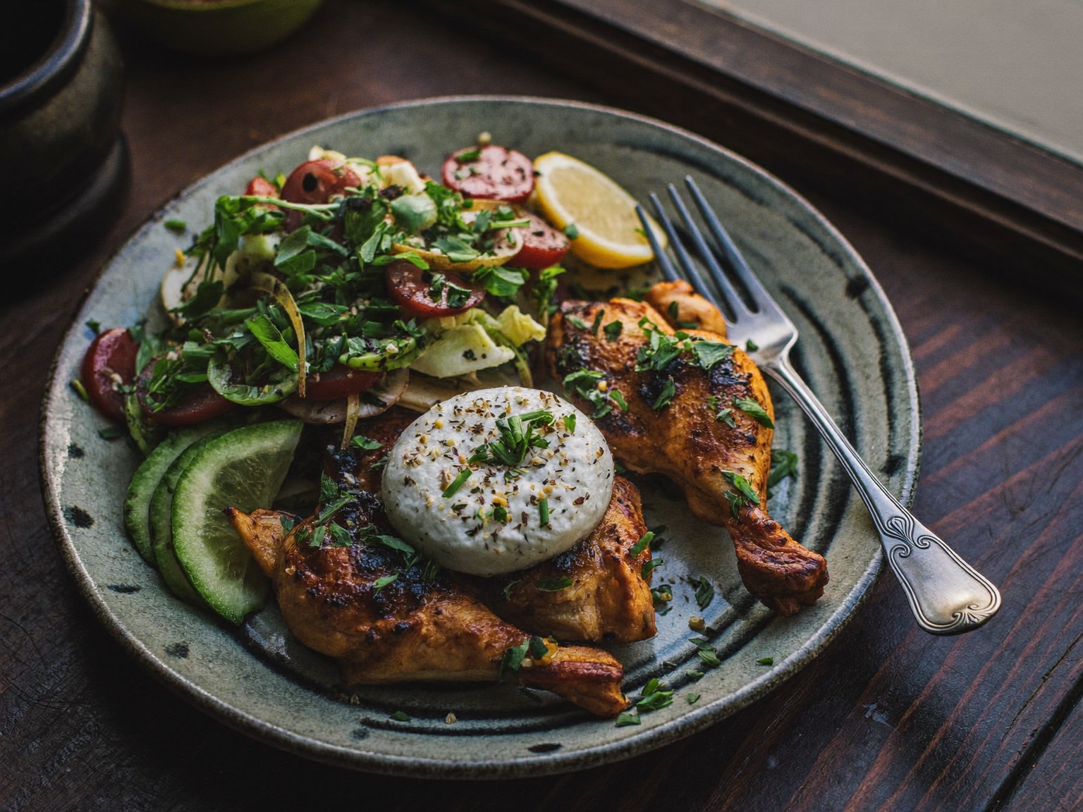 Palestinian Chicken and Sumac Salad
