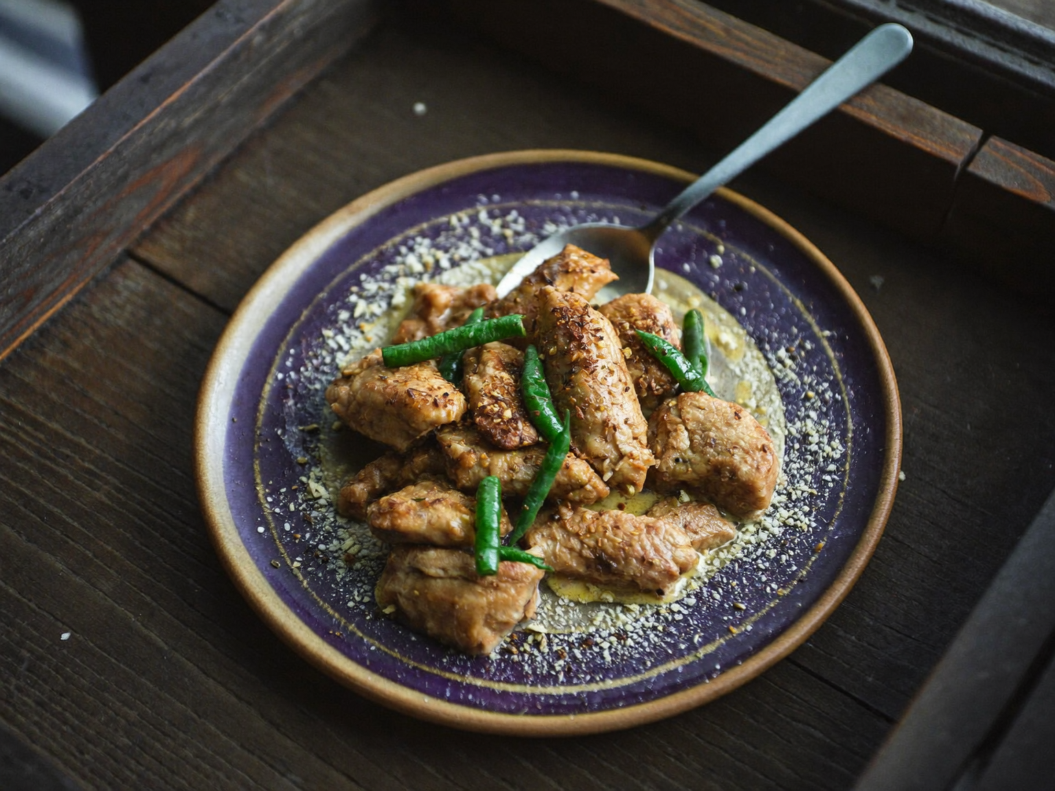 Satay Ayam dengan Kuah Kacang